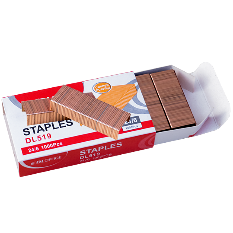 Capse cupru rezistente 24/6, 20 coli - set 1000 buc
